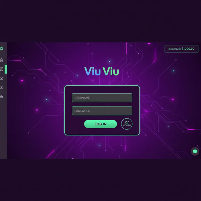 Viu Viu inlogscherm — e-mailveld, wachtwoordveld en 2FA-optie